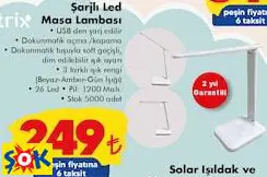 ŞARJLI LED MASA LAMBASI